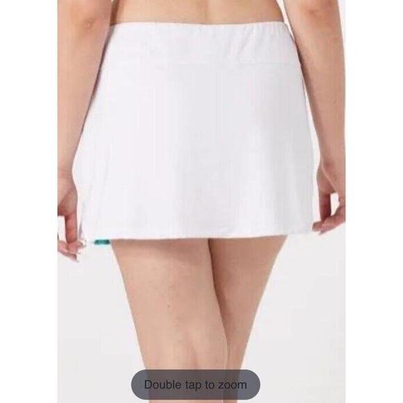 Cross Court L23 Giovanni Slit Skirt Size Small Tennis Skirt White NWT - Picture 5 of 9